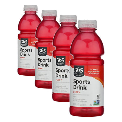 365 by Whole Foods Market, Sports Drink, Berry, 20 Fl Oz (Pack of 4)