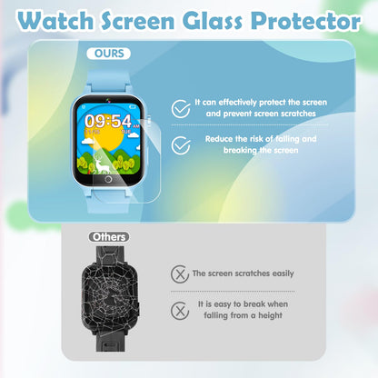 Luyiilo Smart Watch for Kids, with 26 Puzzle Games, Touch Screen, HD Camera, Alarm Clock, Toys for Ages 4-12 Years Old.Birthday Gift for Boys Girls (Blue)