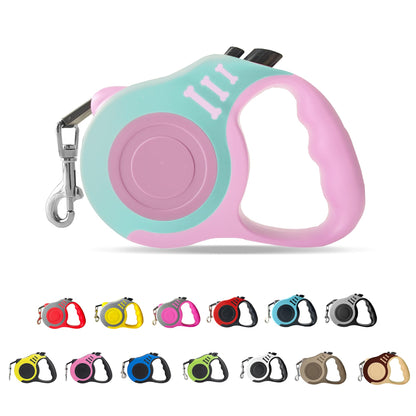 Retractable Dog Leash Automatic Telescopic Tractor Dog Tape, Pet Tape 10/16 FT Durable and Convenient, with Non-Slip Handle, Suitable for Small and Medium-Sized Dogs