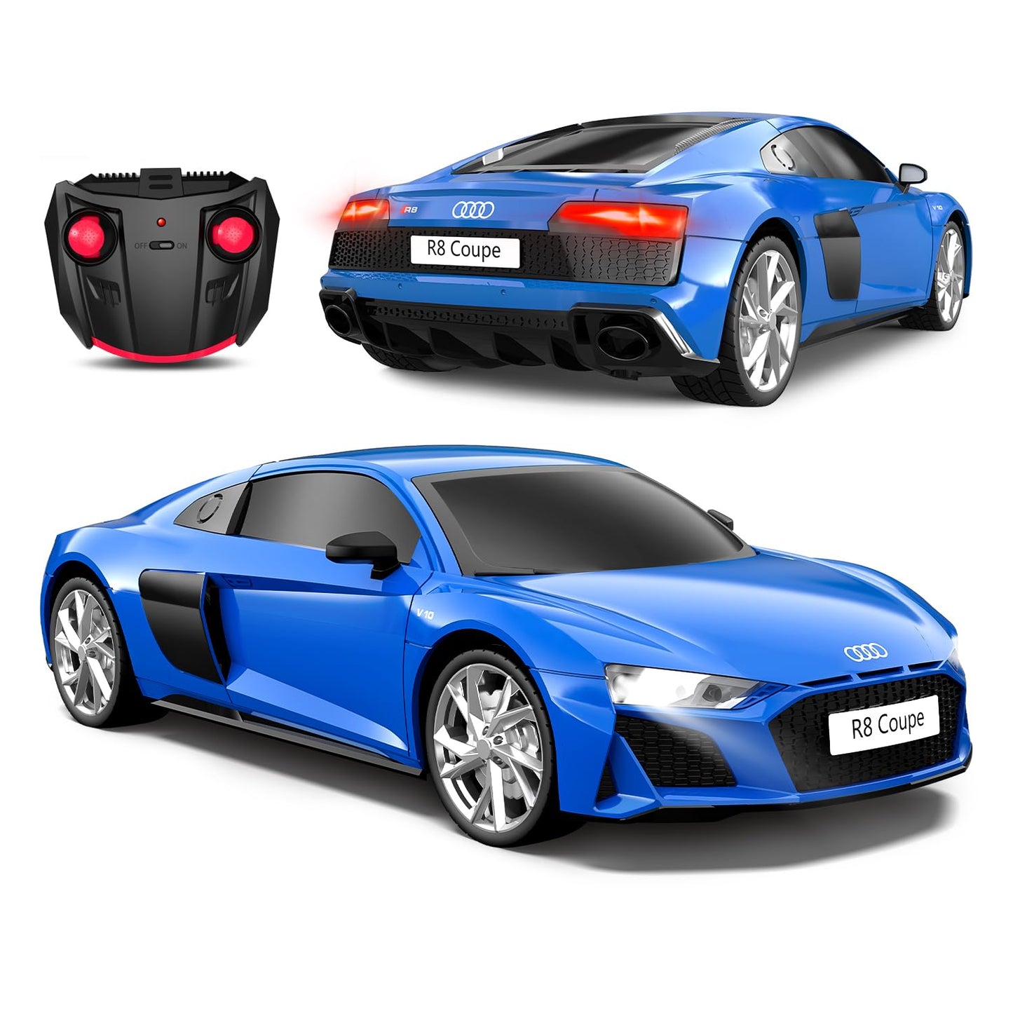 AEROQUEST 1:24 Lamborghini Remote Control Car （Green） | Officially Licensed,Birthday Gift,Toys for ages 3-8,Aventador SVJ Mode,Electric Sport Racing,Hobby RC Cars
