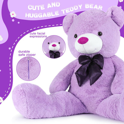 Toys Studio 47 Inch Big Teddy Bear Giant Stuffed Animal for Girls, 4 Feet Large Teddy Bear Baby Shower Party Decorations Kids Women Girlfriend Christmas Valentines Gifts, Light Brown