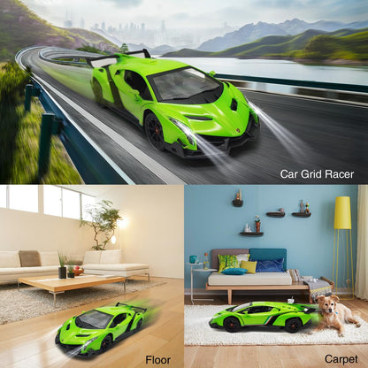 Remote Control RC CAR Racing Cars Compatible with Lamborghini Veneno Officially Licensed 1:24 Toy RC Cars Model Vehicle for Boys 6,7,8 Years Old,red