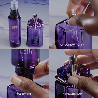 Mugler Alien Refill Bundle - Eau de Parfum - Women's Perfume - Floral & Woody - With Jasmine, Wood, and Amber - Long Lasting Fragrance - Refill & 2 Fl Oz Fragrance