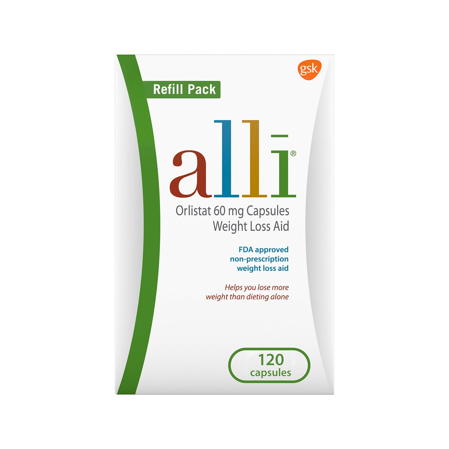 alli Diet Weight Loss Supplement Pills, Orlistat 60mg Capsules Starter Pack, Non prescription weight loss aid, 60 count(Pack of 1) | FDA Approved Non Prescription Weight Loss Aid for Women and Men, 18 Years and Older, Diet Pills