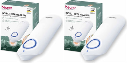 Beurer BR60 Insect Sting and Bite Relief, Bug Bite Healer for Chemical-Free Treatment of Insect Bites and Stings, Non-Toxic Natural Relief from Itching and Swelling, for Mosquito Bites