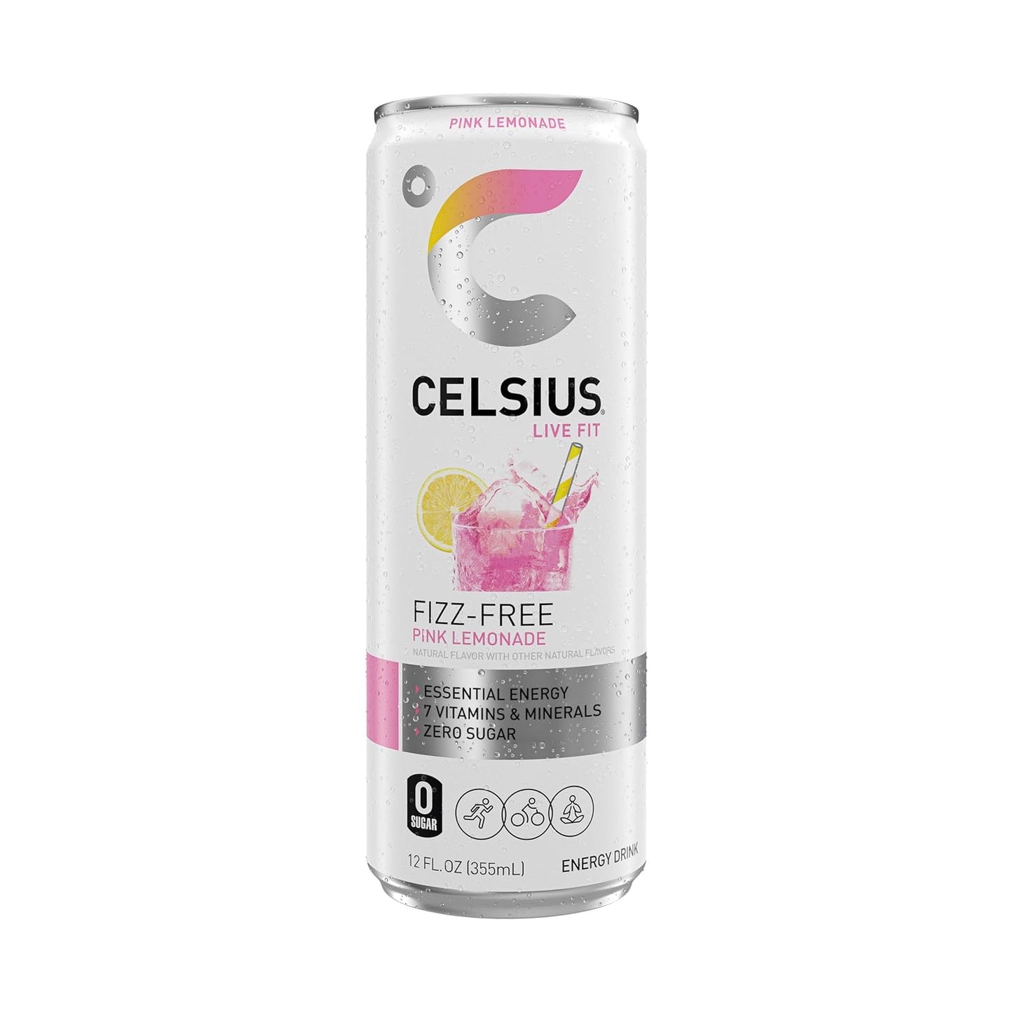CELSIUS Sparkling Orange, Sugar Free Energy Drink, 12 Fl Oz (Pack of 12)