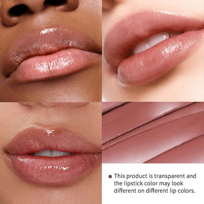 Honey Lipstick Tinted Lip Balm - Sheer Hydrating Lipstick for All Skin Tones - Moisturizing Lip Color, Nourishing Lip Balm with a Hint of Natural Black Cherry Tint