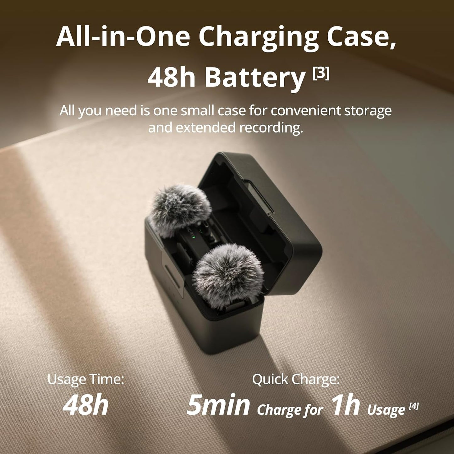 DJI Mic (2 TX + 1 RX + Charging Case), Wireless Lavalier Microphone, 250m (820 ft.) Range, 15-Hour Battery, Noise Cancellation Wireless Microphone for PC, iPhone, Record Interview, YouTube, Black | Dual Transmitters Plus 1 Receiver, Up to 250 M Line-of-Si