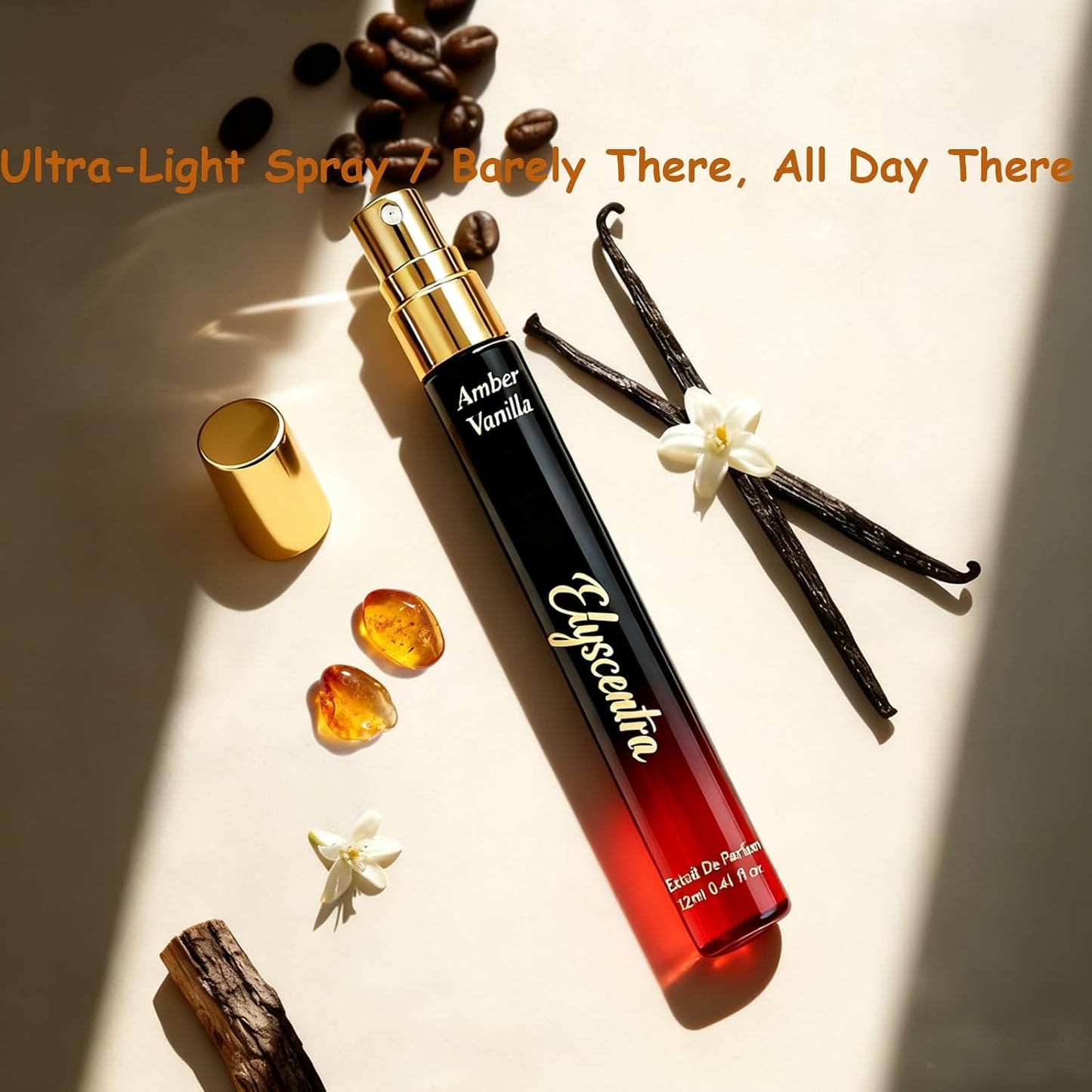 Pheromones Perfumes for Women, Long Lasting Amber Vanilla Perfumes Eau de Parfum Spray, 0.41 fl oz / 12 ml Travel Size Perfumes,Cologne Spray Ideal Gift for Her