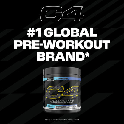 C4 Ultimate Pre Workout Powder Watermelon - Sugar Free Preworkout Energy Supplement for Men & Women - 300mg Caffeine + 3.2g Beta Alanine + 2 Patented Creatines - 20 Servings