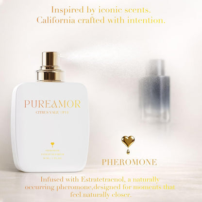 Pheromone Perfume for Women, Amber Noir Extrait de Parfum - Long Lasting Vanilla Amber Scent, 30% High Concentration, Full Size Fragrance Spray, 1.0 oz / 30 ml