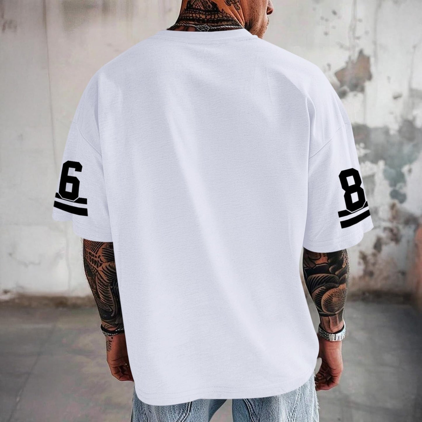 Graphic Tees Men Oversized Streetwear Tshirts for Men Number Los Angeles Print Jerseys Shirt Casual Tee Top