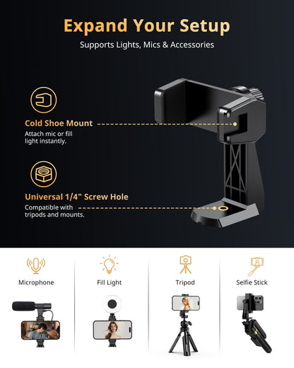 UBeesize 12'' LED Ring Light with 62'' Tripod Stand, Selfie Ring Light for Video Recording, Live Streaming, TikTok & YouTube, Compatible with iPhone & Android (Black)