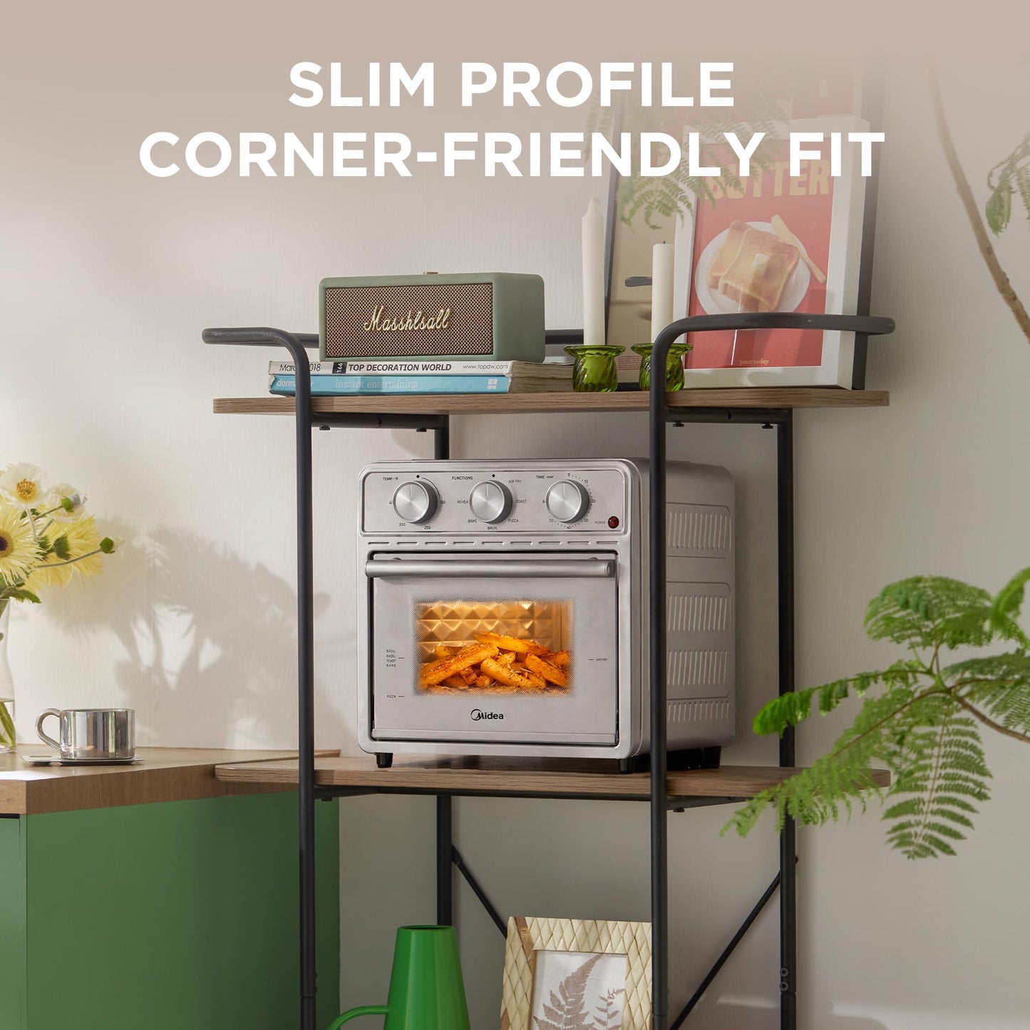 Midea Flexify Pro French Door Air Fryer Toaster Oven, Premium Cooking Experience with Precision Heat, Easy-Clean Enamel Interior & Modern Control, 26.4 QT