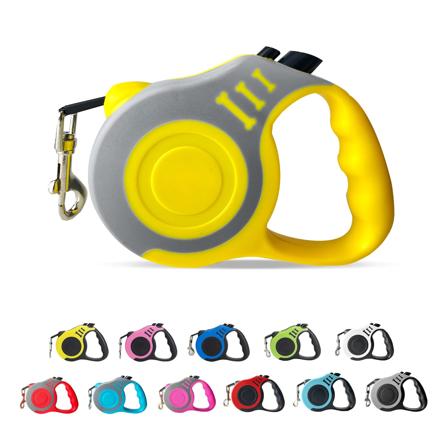 Retractable Dog Leash Automatic Telescopic Tractor Dog Tape, Pet Tape 10/16 FT Durable and Convenient, with Non-Slip Handle, Suitable for Small and Medium-Sized Dogs