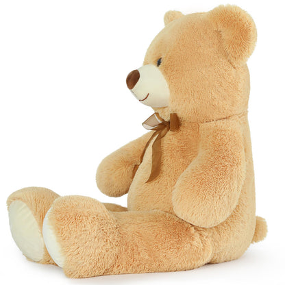 Toys Studio 47 Inch Big Teddy Bear Giant Stuffed Animal for Girls, 4 Feet Large Teddy Bear Baby Shower Party Decorations Kids Women Girlfriend Christmas Valentines Gifts, Light Brown