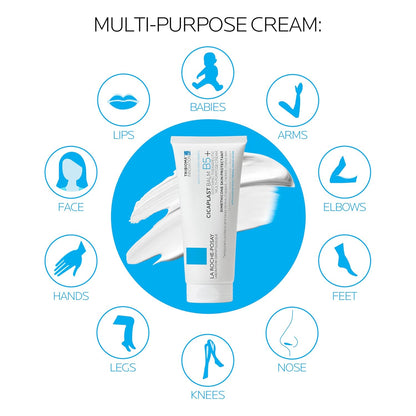 La Roche-Posay Cicaplast Balm B5 Skin Barrier Repair Cream with Centella Asiatica, Shea Butter & Panthenol | Multi-Purpose Healing Ointment for Dry, Irritated Skin | Face, Body & Hand Balm, Baby Safe