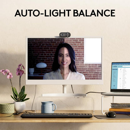 Logitech Brio 101 Full HD 1080p Webcam for Meetings, Streaming, Desktop, Laptop, PC - Built-in Mic, Shutter, Works with Zoom, Microsoft Teams, Nintendo Switch 2’s new GameChat Mode, USB-A,-Black