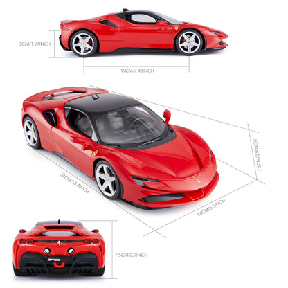 RASTAR RC Car | 1/14 Scale Ferrari LaFerrari Radio Remote Control R/C Toy Car Model Vehicle for Boys Kids, Red