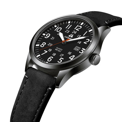 LN LENQIN Mens Watches Unisex Military Sport Nylon Strap Stylish Luminous Fashion Analog Quartz Watch for Men Waterproof Army Tactical Casual Wristwatch
