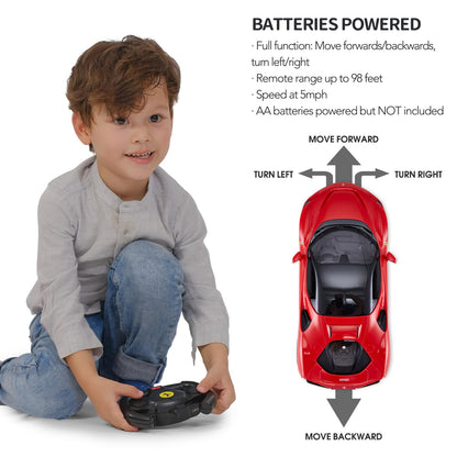 RASTAR RC Car | 1/14 Scale Ferrari LaFerrari Radio Remote Control R/C Toy Car Model Vehicle for Boys Kids, Red