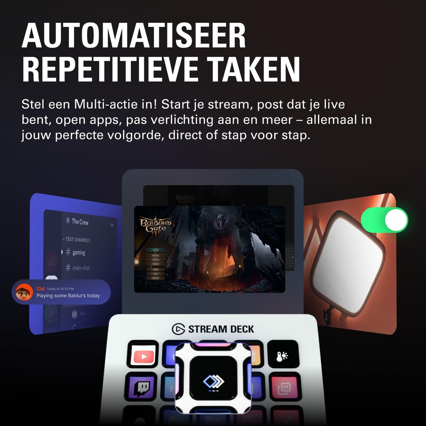 Elgato Stream Deck MK.2 Studio Controller, 15 Macro Keys | Trigger actions in OBS, Twitch, YouTube and more, Visual feedback, Hundreds of plugins, Works with Mac and PC