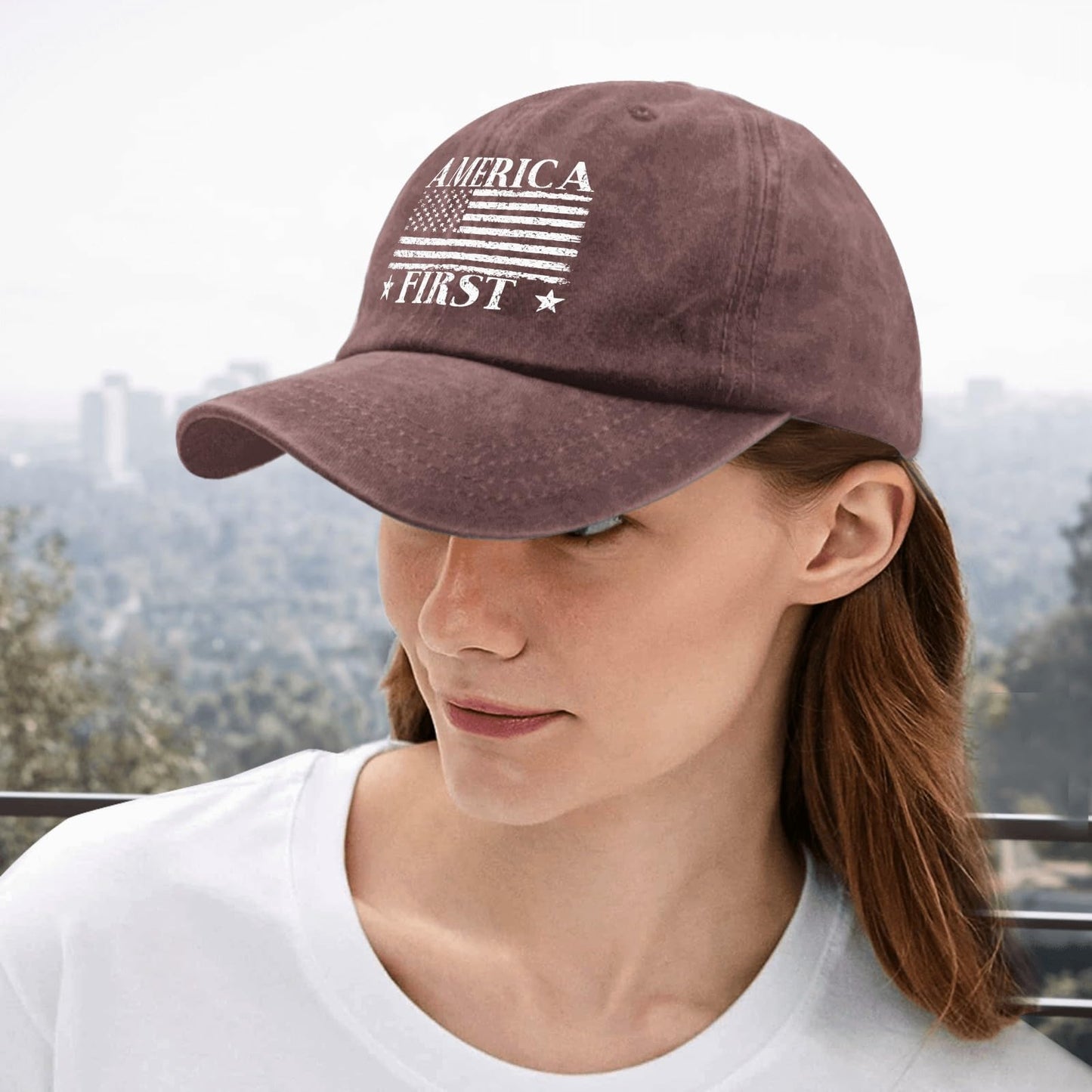 Funny Hat America Hats for Men Gifts for Dad Baseball Cap