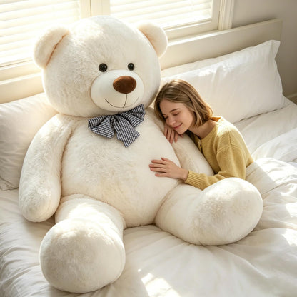 Toys Studio 47 Inch Big Teddy Bear Giant Stuffed Animal for Girls, 4 Feet Large Teddy Bear Baby Shower Party Decorations Kids Women Girlfriend Christmas Valentines Gifts, Light Brown