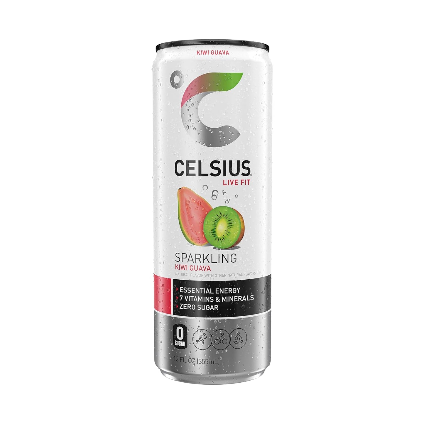 CELSIUS Sparkling Orange, Sugar Free Energy Drink, 12 Fl Oz (Pack of 12)