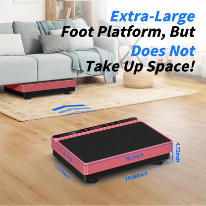 Vibration Plate Exercise Machine for Lymphatic Drainage, Full Body Shake Platform Board for Home Fitness, Fat Burning, 5 Program Modes and 99 Speed Levels