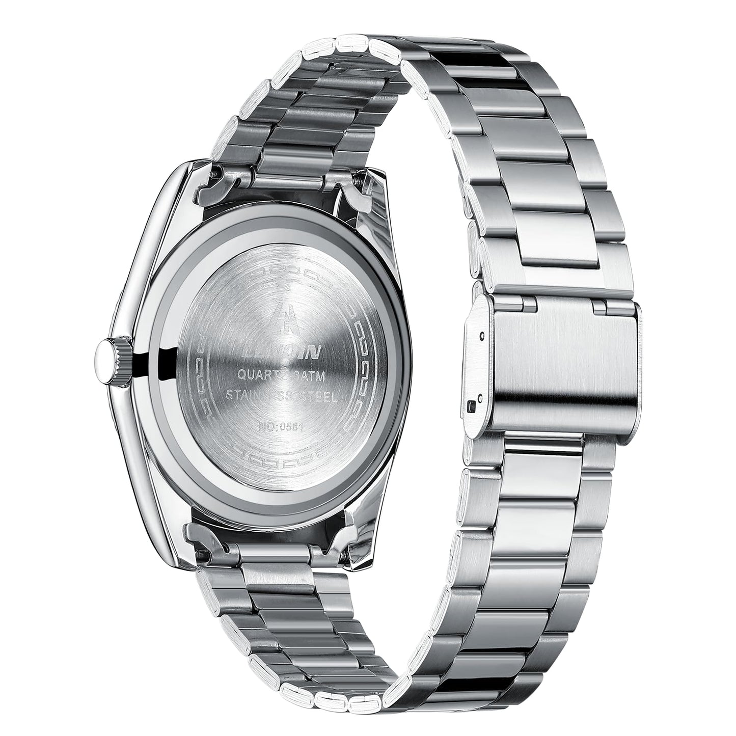 LN LENQIN Mens Watches Waterproof Stainless Steel Watch for Men Analog Quartz Fashion Business Designer Wristwatch
