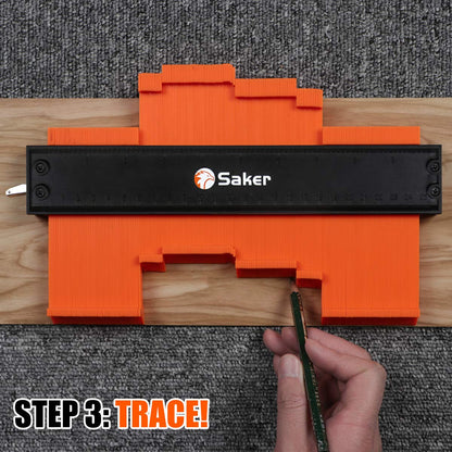 Saker Contour Gauge (10Inch) Profile Tool with Adjustable Lock,Gifts for Men Women Father Dad Boyfriend Husband-Precisely Copy Irregular Shape Duplicator-Cool Gadgets for Woodworking Tool Tracing