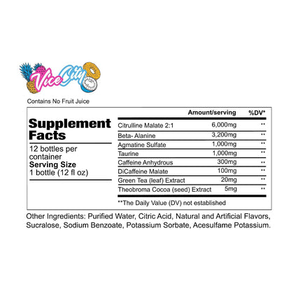 REDCON1 Total War Ready to Drink Pre Workout | Baja Bomb | 365mg Caffeine + Citrulline Malate + Beta Alanine | Zero Sugar (12 Pack)
