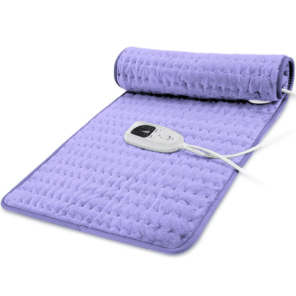 Electric Heating pad with 6 Heat Settings, Auto Shut Off, Dry Electric Heating for Back Neck Knee Arms Legs Shoulder Heat Pads for Christmas Birthday Father Mother's Day (24"X12", Gray Green)