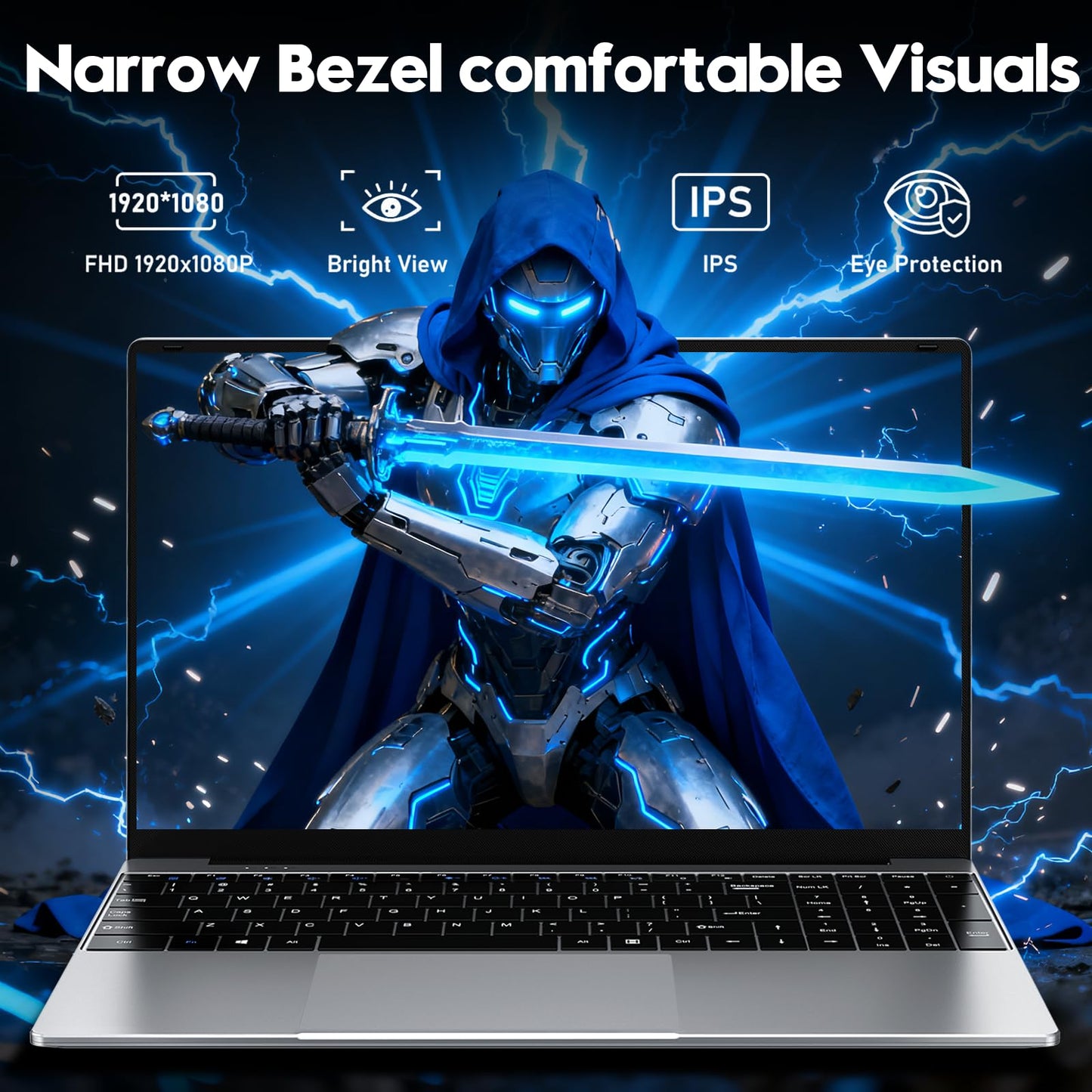 NIAKUN Laptop, Window 11 Pro Laptop Computer 2026, 15.6 Inch Lap Top, 16GB RAM 256GB SSD PC, M3-6Y30 Processor, FHD Display, WIFI5, BT4.2, Webcam, Office 365 for Business, School, Work, Student, Gray