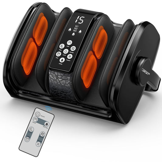 CARESKYpro HSA Eligible FSA Shiatsu Foot Massager with Heat for Neuropathy and Pain Relief, 3 Heat Therapy, 5 Intensity Deep Kneading, Rolling for Calf-Feet-Arm Relaxation, Plantar Fasciitis