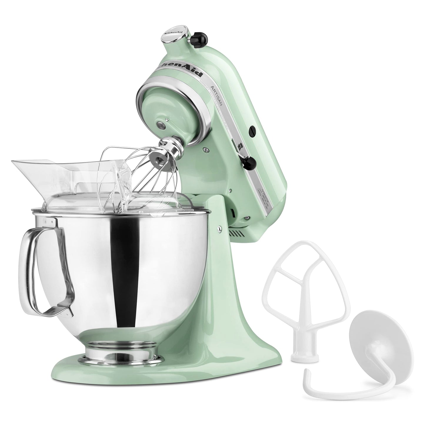 KitchenAid Artisan Series 5 Quart Tilt Head Stand Mixer with Pouring Shield KSM150PS, Almond Cream
