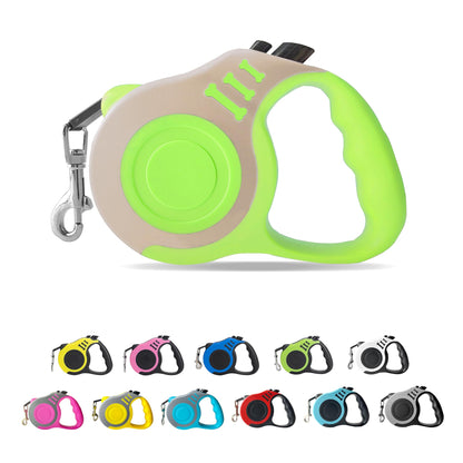 Retractable Dog Leash Automatic Telescopic Tractor Dog Tape, Pet Tape 10/16 FT Durable and Convenient, with Non-Slip Handle, Suitable for Small and Medium-Sized Dogs