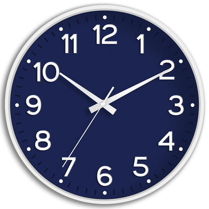 Roymnie Wall Clock Green, Silent Wall Clocks Battery Operated 8 Inch-Modern Non Ticking Analog Clock Decorative for Kitchen Office Bathroom Bedroom(Gold)