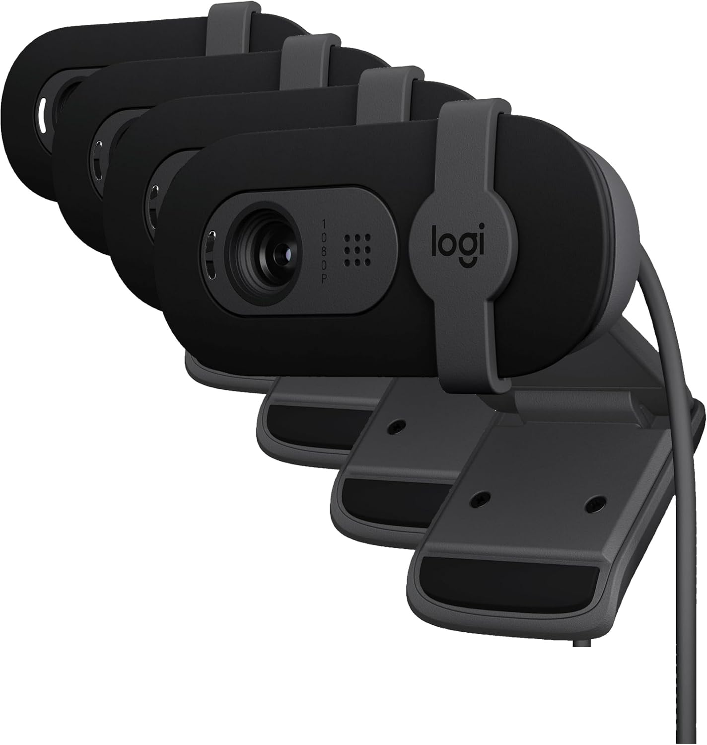 Logitech Brio 101 Full HD 1080p Webcam for Meetings, Streaming, Desktop, Laptop, PC - Built-in Mic, Shutter, Works with Zoom, Microsoft Teams, Nintendo Switch 2’s new GameChat Mode, USB-A,-Black