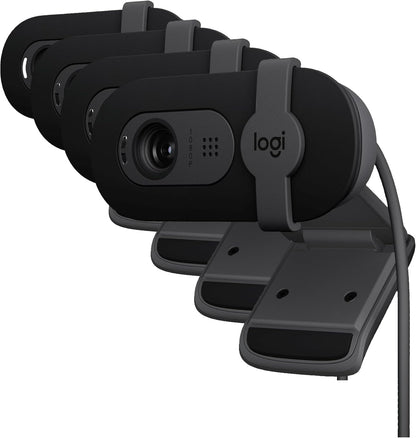 Logitech Brio 101 Full HD 1080p Webcam for Meetings, Streaming, Desktop, Laptop, PC - Built-in Mic, Shutter, Works with Zoom, Microsoft Teams, Nintendo Switch 2’s new GameChat Mode, USB-A,-Black