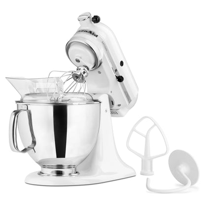 KitchenAid Artisan Series 5 Quart Tilt Head Stand Mixer with Pouring Shield KSM150PS, Almond Cream