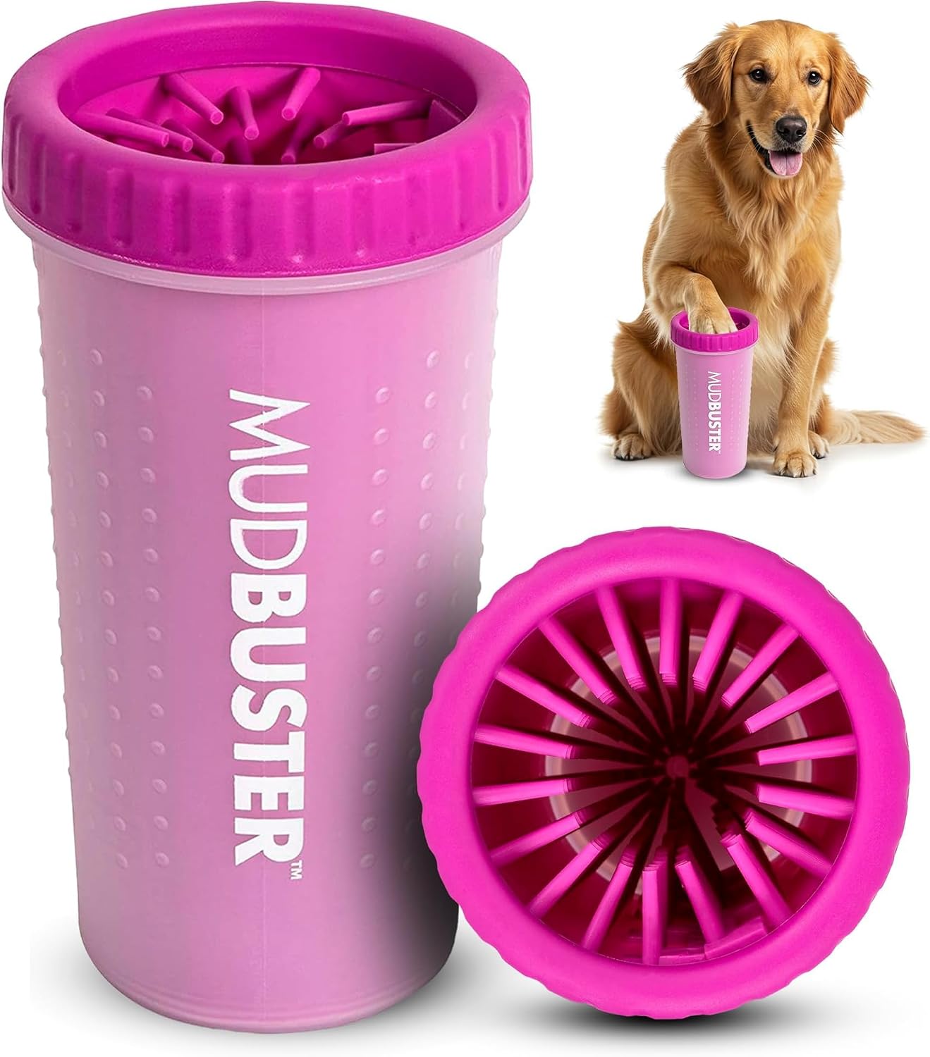 Dexas MudBuster Portable Dog Paw Cleaner - Premium Quality, Blue, Small Size for Pet Supplies and Accessories