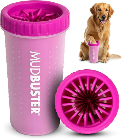 Dexas MudBuster Portable Dog Paw Cleaner - Premium Quality, Blue, Small Size for Pet Supplies and Accessories