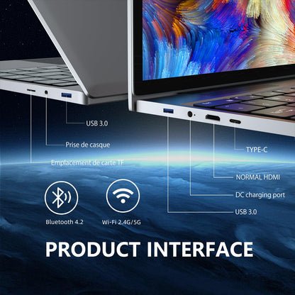 15.6" Yoga 2-in-1 Touchscreen Laptop Computer, AMD A9 Processor up to 3.2GHz, 8GB RAM 256GB SSD, Convertible Notebook with IPS FHD Display, USB-C, WiFi, Win11 Laptop for Work, Study & Home