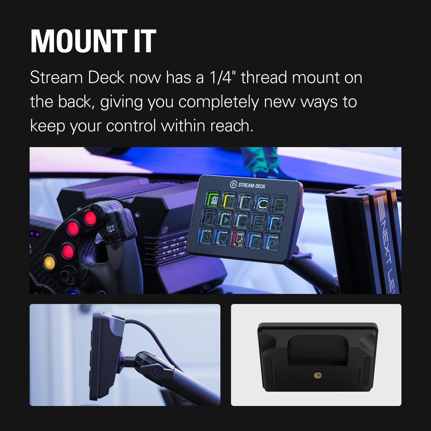 Elgato Stream Deck MK.2 Studio Controller, 15 Macro Keys | Trigger actions in OBS, Twitch, YouTube and more, Visual feedback, Hundreds of plugins, Works with Mac and PC