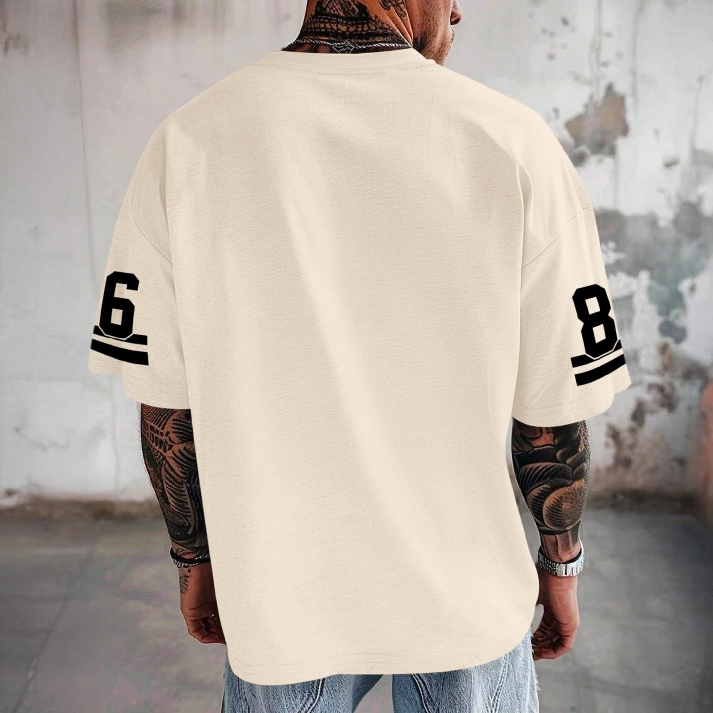 Graphic Tees Men Oversized Streetwear Tshirts for Men Number Los Angeles Print Jerseys Shirt Casual Tee Top