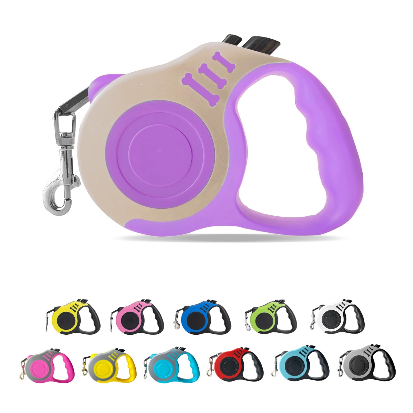 Retractable Dog Leash Automatic Telescopic Tractor Dog Tape, Pet Tape 10/16 FT Durable and Convenient, with Non-Slip Handle, Suitable for Small and Medium-Sized Dogs