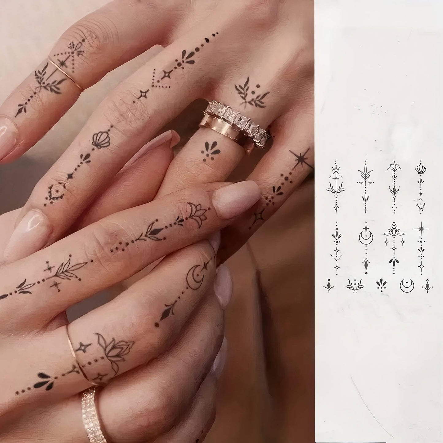 12 Sheets Beautiful Butterfly Flowers Temporary Tattoos For Women Feet Hands Body Art, Realistic Rose Peony Floral Fake Tattoo Sticker For Legs Ankle, Waterproof Lily Dreamcatcher Temp Tatoos Decals