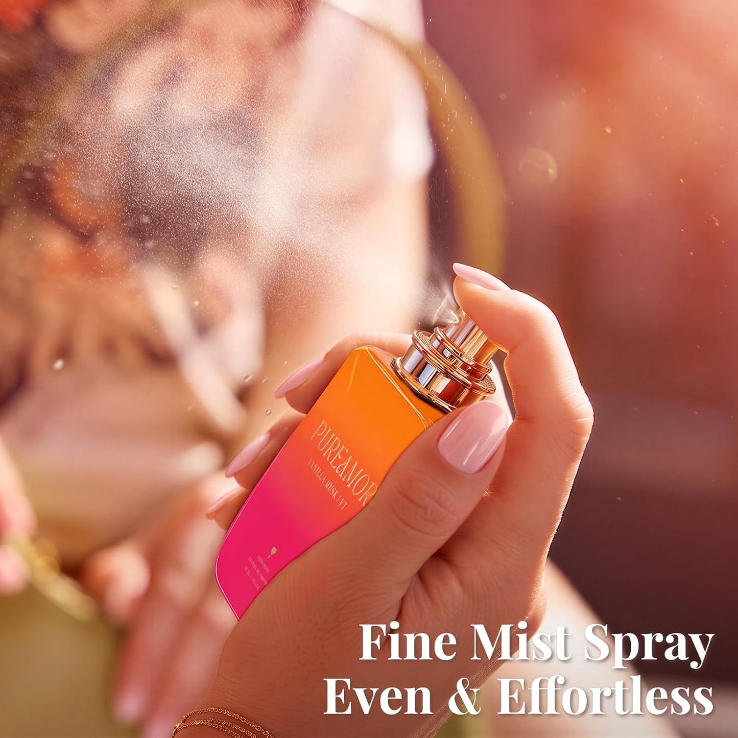 Pheromone Perfume for Women, Amber Noir Extrait de Parfum - Long Lasting Vanilla Amber Scent, 30% High Concentration, Full Size Fragrance Spray, 1.0 oz / 30 ml